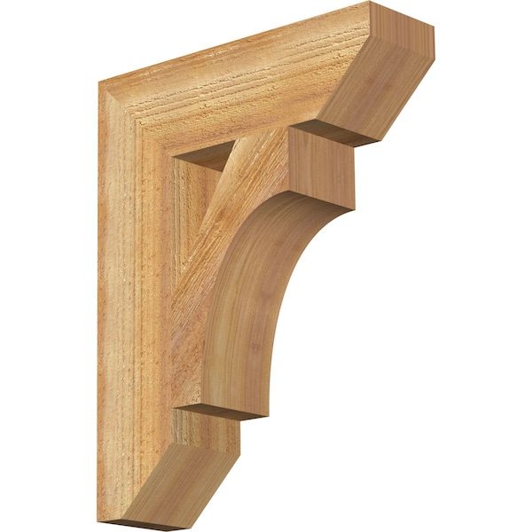 Ekena Millwork Westlake Slat Rough Sawn Bracket, Western Red Cedar, 4"W x 14"D x 18"H BKT04X14X18WTL06RWR - main